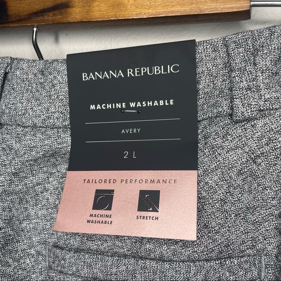 Banana Republic Grey Avery Pants Size 2 Long NWT - Picture 5 of 8